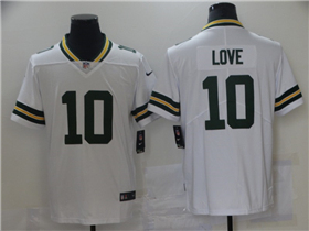 Green Bay Packers #10 Jordan Love White Vapor Limited Jersey