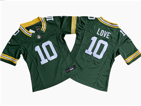 Green Bay Packers #10 Jordan Love Women's Green Vapor F.U.S.E Limited Jersey