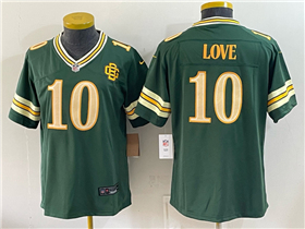 Green Bay Packers #10 Jordan Love Women's 2026 Green Rivalries Vapor Limited Jersey