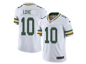 Green Bay Packers #10 Jordan Love Youth White Vapor Limited Jersey