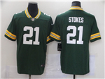 Green Bay Packers #21 Eric Stokes Green Vapor Limited Jersey