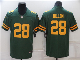 Green Bay Packers #28 A.J. Dillon Alternate Green Vapor Limited Jersey