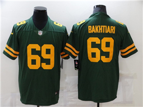 Green Bay Packers #69 David Bakhtiari Alternate Green Vapor Limited Jersey