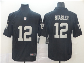 Las Vegas Raiders #12 Ken Stabler Black Vapor Limited Jersey