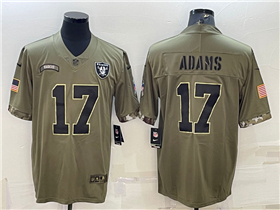 Las Vegas Raiders #17 Davante Adams 2022 Olive Salute To Service Limited Jersey