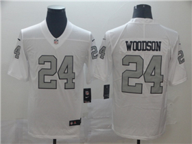 Las Vegas Raiders #24 Charles Woodson White Color Rush Limited Jersey