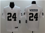 Las Vegas Raiders #24 Charles Woodson White Vapor Limited Jersey