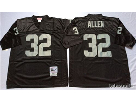 Los Angeles Raiders #32 Marcus Allen Throwback Black Jersey