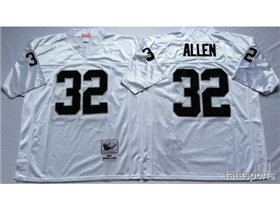Los Angeles Raiders #32 Marcus Allen Throwback White Jersey