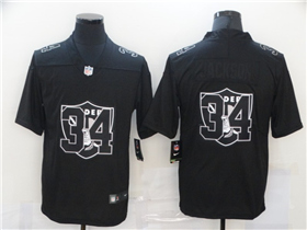 Las Vegas Raiders #34 Bo Jackson Black Shadow Logo Limited Jersey