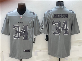 Las Vegas Raiders #34 Bo Jackson Gray Atmosphere Fashion Limited Jersey