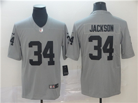 Las Vegas Raiders #34 Bo Jackson Gray Inverted Limited Jersey