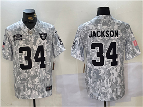 Las Vegas Raiders #34 Bo Jackson Arctic Camo 2024 Salute To Service Limited Jersey