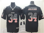 Las Vegas Raiders #34 Bo Jackson Black USA Flag Fashion Limited Jersey