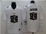 Las Vegas Raiders #34 Bo Jackson White Shadow Logo Limited Jersey