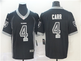 Las Vegas Raiders #4 Derek Carr Navy Drift Fashion Limited Jersey