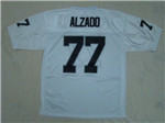 Los Angeles Raiders #77 Lyle Alzado Throwback White Jersey