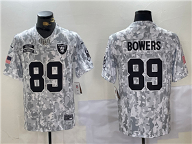 Las Vegas Raiders #89 Brock Bowers Arctic Camo 2024 Salute To Service Limited Jersey