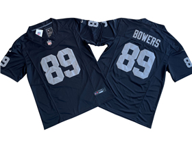 Las Vegas Raiders #89 Brock Bowers Black Vapor F.U.S.E. Limited Jersey