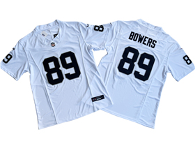 Las Vegas Raiders #89 Brock Bowers White Vapor F.U.S.E. Limited Jersey