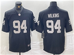 Las Vegas Raiders #94 Christian Wilkins Black Vapor Limited Jersey