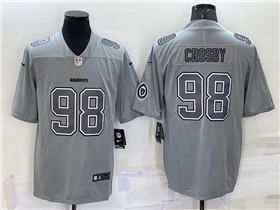 Las Vegas Raiders #98 Maxx Crosby Gray Atmosphere Fashion Limited Jersey