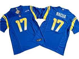 Los Angeles Rams #17 Puka Nacua Royal Vapor F.U.S.E. Limited Jersey