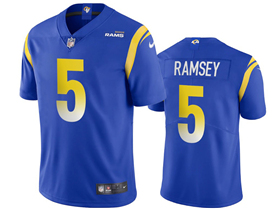 Los Angeles Rams #5 Jalen Ramsey Youth Royal Vapor Limited Jersey