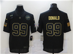 Los Angeles Rams #99 Aaron Donald 2020 Black Salute To Service Limited Jersey