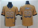 Los Angeles Rams #99 Aaron Donald Gold Drift Fashion Limited Jersey