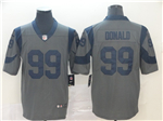 Los Angeles Rams #99 Aaron Donald Gray Inverted Limited Jersey