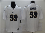 Los Angeles Rams #99 Aaron Donald White Shadow Logo Limited Jersey