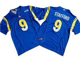 Los Angeles Rams #9 Matthew Stafford Royal Vapor F.U.S.E. Limited Jersey