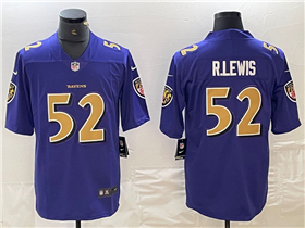 Baltimore Ravens #52 Ray Lewis Purple Color Rush Limited Jersey