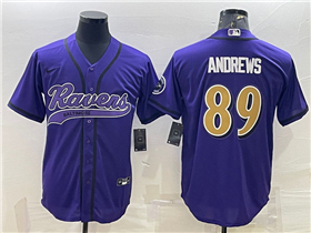 Baltimore Ravens #89 Mark Andrews Color Rush Purple Baseball Jersey