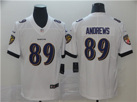 Baltimore Ravens #89 Mark Andrews White Vapor Limited Jersey