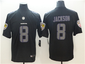 Baltimore Ravens #8 Lamar Jackson Black Vapor Impact Limited Jersey
