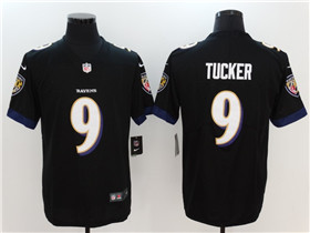 Baltimore Ravens #9 Justin Tucker Black Vapor Limited Jersey