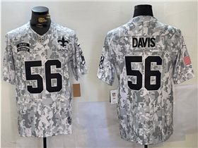 New Orleans Saints #56 Demario Davis Arctic Camo 2024 Salute To Service Limited Jersey