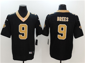 New Orleans Saints #9 Drew Brees Black Vapor Limited Jersey