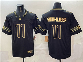 Seattle Seahawks #11 Jaxon Smith-Njigba Black Gold Vapor F.U.S.E. Limited Jersey