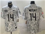 Seattle Seahawks #14 DK Metcalf Arctic Camo 2024 Salute To Service Limited Jersey