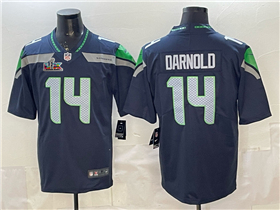 Seattle Seahawks #14 Sam Darnold Blue Super Bowl LX Limited Jersey