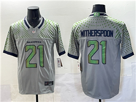 Seattle Seahawks #21 Devon Witherspoon Gray Rivalries Vapor F.U.S.E. Limited Jersey
