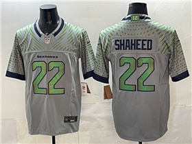 Seattle Seahawks #22 Rashid Shaheed Gray Rivalries Vapor F.U.S.E. Limited Jersey