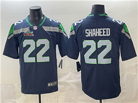 Seattle Seahawks #22 Rashid Shaheed Blue Super Bowl LX Limited Jersey