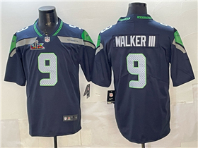 Seattle Seahawks #9 Kenneth Walker III Blue Super Bowl LX Limited Jersey