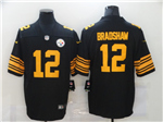 Pittsburgh Steelers #12 Terry Bradshaw Color Rush Black Limited Jersey