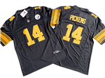 Pittsburgh Steelers #14 George Pickens Color Rush Black Vapor F.U.S.E. Limited Jersey