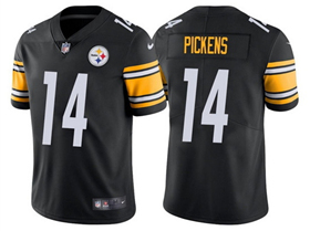 Pittsburgh Steelers #14 George Pickens Youth Black Vapor Limited Jersey